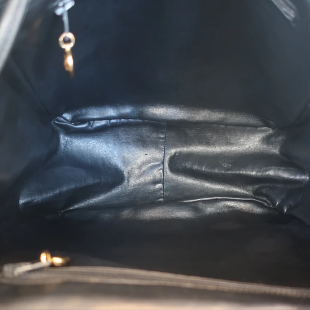 Authentic CHANEL black caviar leather backpack - Picture 12 of 16